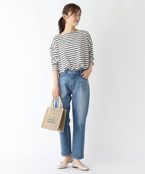 Dessin(デッサン)の「【CLASSY.6月号掲載】ジュート レインボーバッグ(トートバッグ・レディース・ブラック系・00)」の8枚目の写真