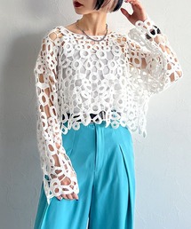 PAGEBOY | CORE / クロシェショートプルオーバー(ニット/セーター)