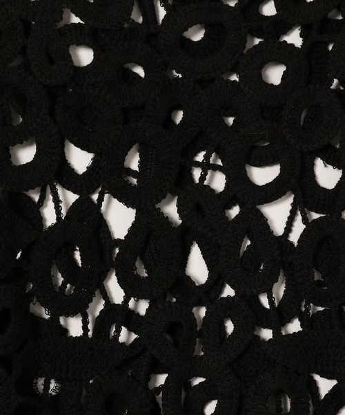 PAGEBOY(ページボーイ)の「CORE / クロシェショートプルオーバー(ニット/セーター・レディース・オフホワイト/ブラック・FREE)」の20枚目の写真