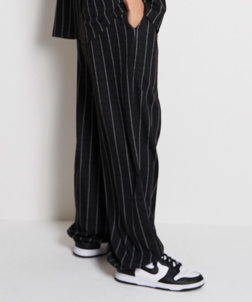 GALLIS ADDICTION（ガリスアディクション）の「GA STRIPE SWEAT PANTS（スウェットパンツ・メンズ・ブラック/ホワイト・L/M）」の12枚目の写真