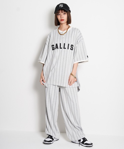 GALLIS ADDICTION（ガリスアディクション）の「GA STRIPE SWEAT PANTS（スウェットパンツ・メンズ・ブラック/ホワイト・L/M）」の22枚目の写真