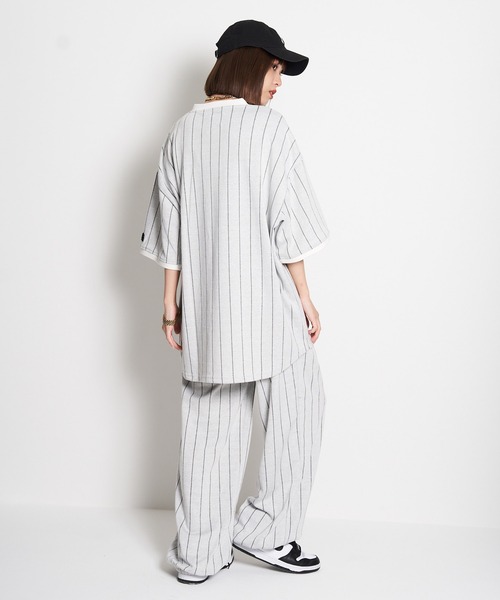 GALLIS ADDICTION（ガリスアディクション）の「GA STRIPE SWEAT PANTS（スウェットパンツ・メンズ・ブラック/ホワイト・L/M）」の18枚目の写真