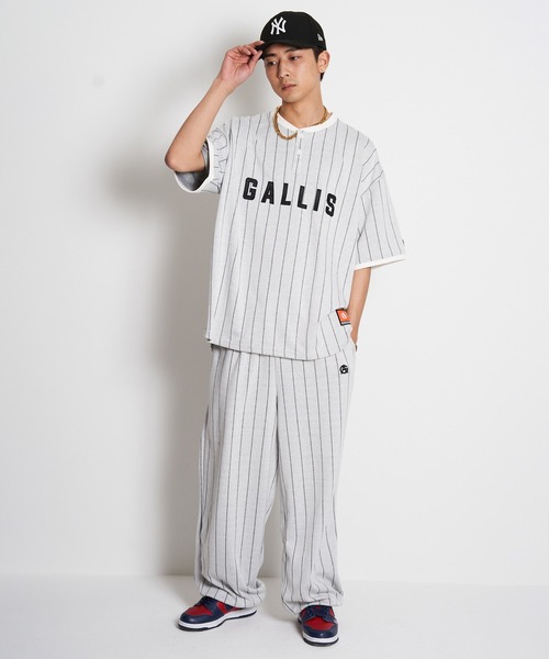 GALLIS ADDICTION（ガリスアディクション）の「GA STRIPE SWEAT PANTS（スウェットパンツ・メンズ・ブラック/ホワイト・L/M）」の13枚目の写真