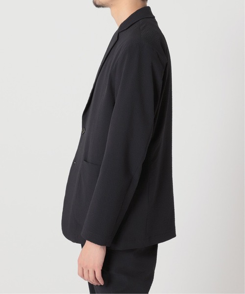 417 EDIFICE(フォーワンセブンエディフィス)の「【COOL FIBER / クールファイバー】サッカージャケット(テーラードジャケット・メンズ・グレー/ベージュ/ネイビー・SMALL/MEDIUM/LARGE)」の20枚目の写真