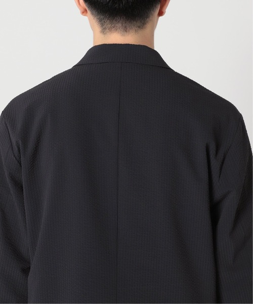 417 EDIFICE(フォーワンセブンエディフィス)の「【COOL FIBER / クールファイバー】サッカージャケット(テーラードジャケット・メンズ・グレー/ベージュ/ネイビー・SMALL/MEDIUM/LARGE)」の22枚目の写真