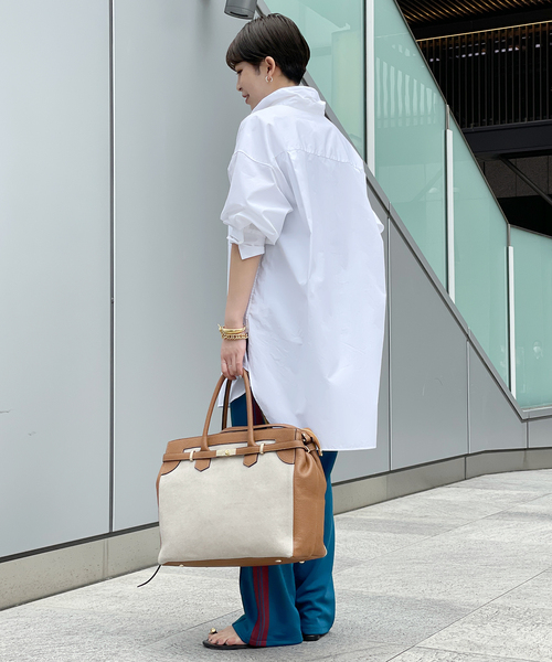 AP STUDIO(エーピーストゥディオ)の「THOMAS MASON ロングシャツ(シャツ/ブラウス・レディース・ホワイト・FREE)」の15枚目の写真