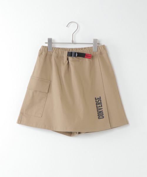 CONVERSE（コンバース）の「【WEB限定】【キッズ】CONVERSE コンバース キュロットツイルパンツ（130~160cm）（その他パンツ・キッズ・ブラック/ベージュ・150/160/140/130）」の2枚目の写真