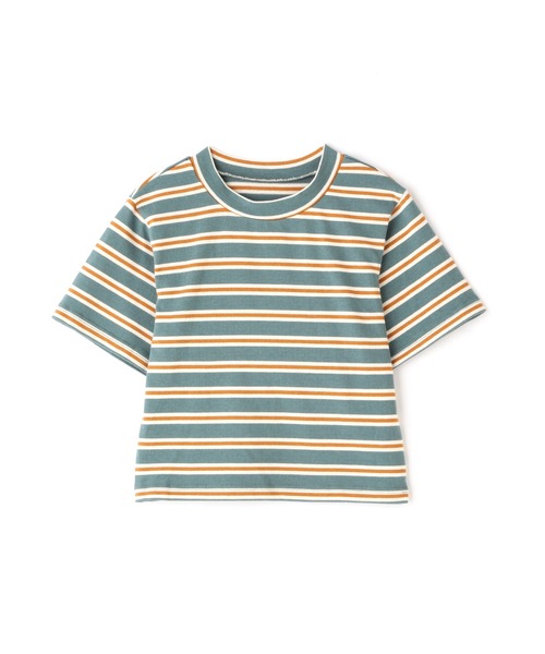 N.（N. Natural Beauty Basic）（エヌエヌナチュラルビューティーベーシック）の「◆モックネックコンパクトＴシャツ（Tシャツ/カットソー・レディース・ネイビー/グリーン・MEDIUM）」の15枚目の写真