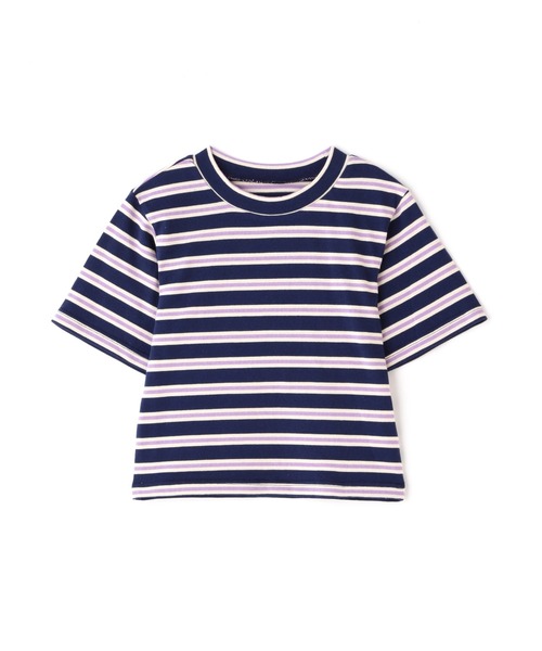 N.（N. Natural Beauty Basic）（エヌエヌナチュラルビューティーベーシック）の「◆モックネックコンパクトＴシャツ（Tシャツ/カットソー・レディース・ネイビー/グリーン・MEDIUM）」の13枚目の写真