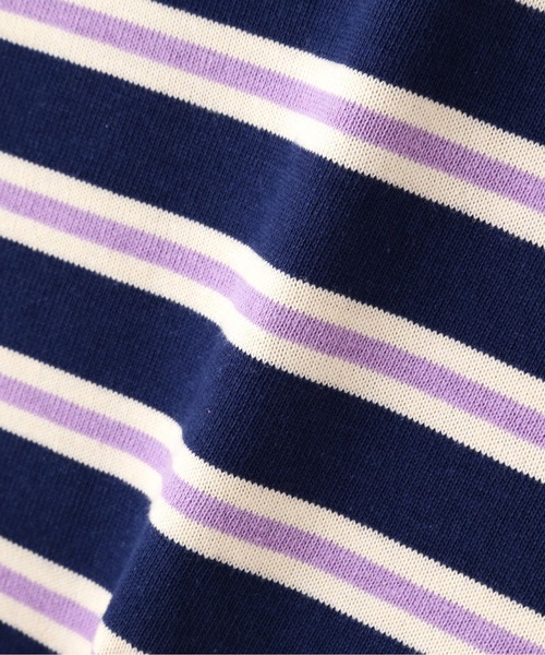 N.（N. Natural Beauty Basic）（エヌエヌナチュラルビューティーベーシック）の「◆モックネックコンパクトＴシャツ（Tシャツ/カットソー・レディース・ネイビー/グリーン・MEDIUM）」の12枚目の写真