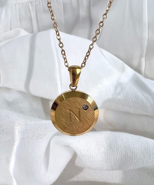 【新品】ココシュニック ブラックダイヤモンド付 イニシャルＹ ネックレス ブラックダイヤモンド イニシャルネックレス Y （ネックレス