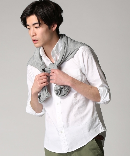 JOURNAL STANDARD relume(ジャーナルスタンダード レリューム)の「オックスフォードボタンダウンシャツ #(シャツ/ブラウス・メンズ・コバルトブルー/ホワイト/ブルー系その他・MEDIUM/SMALL/LARGE/X-LARGE)」の2枚目の写真