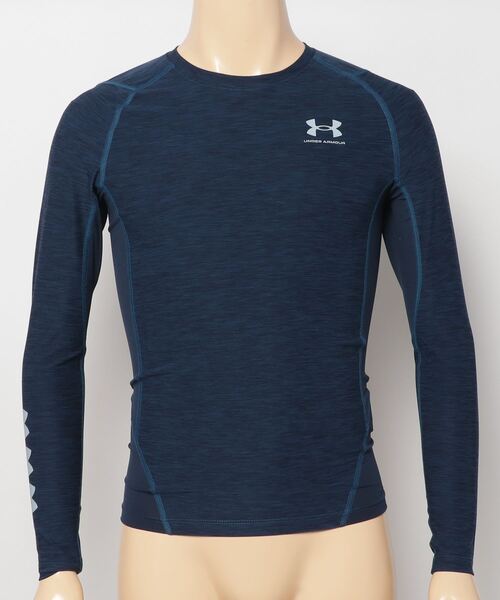 UNDER ARMOUR（アンダーアーマー）の「アンダーアーマー  UA HG Armour LS Novelty（インナーウェア/肌着・メンズ・ダークグレー/ブラック/ネイビー・M/LL/L/S/3L）」の3枚目の写真
