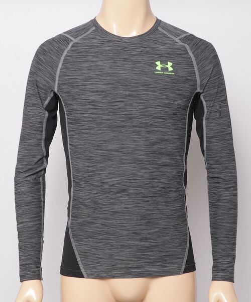 UNDER ARMOUR（アンダーアーマー）の「アンダーアーマー  UA HG Armour LS Novelty（インナーウェア/肌着・メンズ・ダークグレー/ブラック/ネイビー・M/LL/L/S/3L）」の2枚目の写真