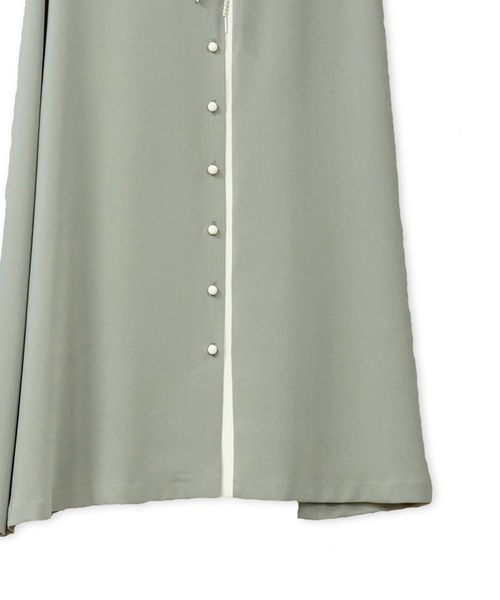 La SRIC（ラスリック）の「La SRIC / バイカラートリミングSK【セットアップ可】（スカート・レディース・グリーン/グレー系その他・38）」の7枚目の写真