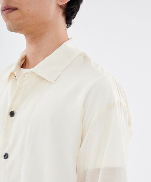 CITY TOKYO（シティトウキョウ）の「シルクコットンショートスリーブシャツ（シャツ/ブラウス・メンズ・ネイビー/オフホワイト/ミント・1/2）」の20枚目の写真