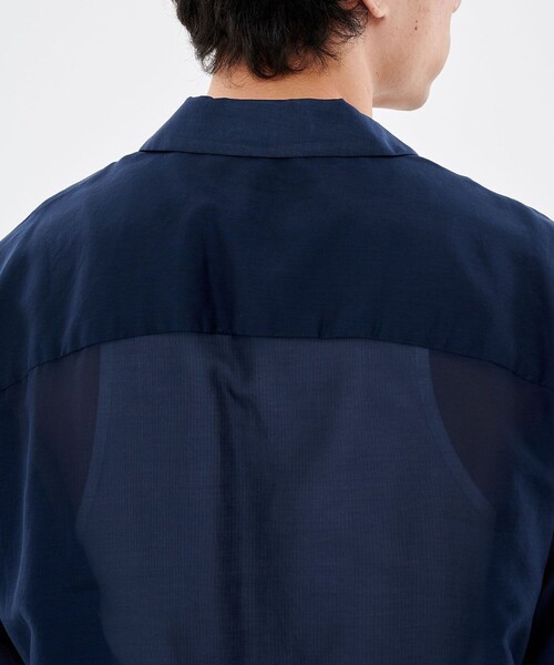 CITY TOKYO（シティトウキョウ）の「シルクコットンショートスリーブシャツ（シャツ/ブラウス・メンズ・ネイビー/オフホワイト/ミント・1/2）」の14枚目の写真