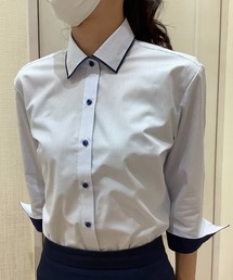 TOKYO SHIRTS | 形態安定ノーアイロン ワイド 七分袖ビジネスワイシャツ(ビジネスシャツ)