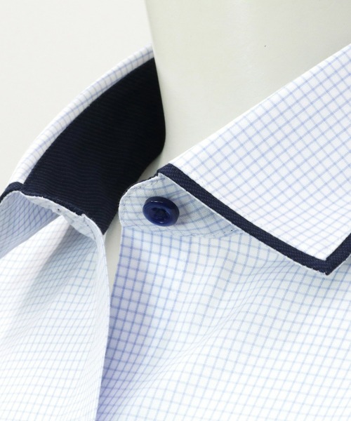 TOKYO SHIRTS(トウキョウシャツ)の「形態安定ノーアイロン ワイド 七分袖ビジネスワイシャツ(ビジネスシャツ・レディース・ライトブルー・LL/XL/M/S/L)」の3枚目の写真