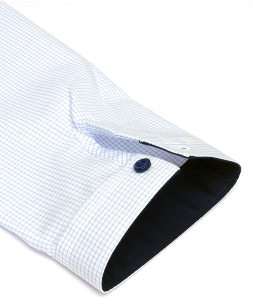 TOKYO SHIRTS(トウキョウシャツ)の「形態安定ノーアイロン ワイド 七分袖ビジネスワイシャツ(ビジネスシャツ・レディース・ライトブルー・LL/XL/M/S/L)」の4枚目の写真