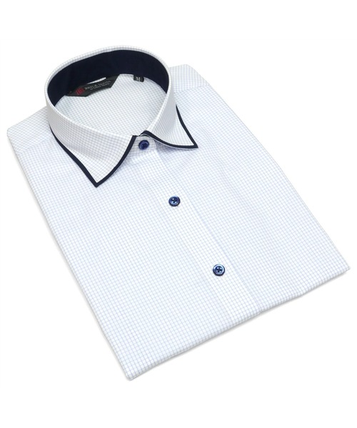 TOKYO SHIRTS(トウキョウシャツ)の「形態安定ノーアイロン ワイド 七分袖ビジネスワイシャツ(ビジネスシャツ・レディース・ライトブルー・LL/XL/M/S/L)」の8枚目の写真