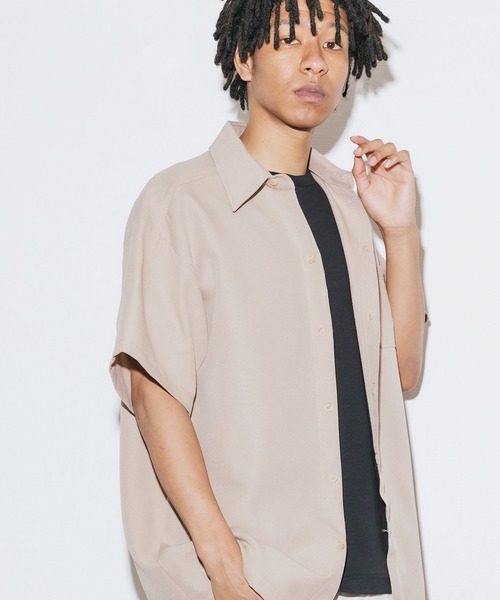 Cal Top(キャルトップ)の「CALTOP/キャルトップ STANDARD S/S SHIRTS 半袖シャツ(シャツ/ブラウス・メンズ・ホワイト/ベージュ/ロイヤルブルー/チャコールグレー/ヘザーグレー/ネイビー/ブラック・L/M/S/XL)」の5枚目の写真