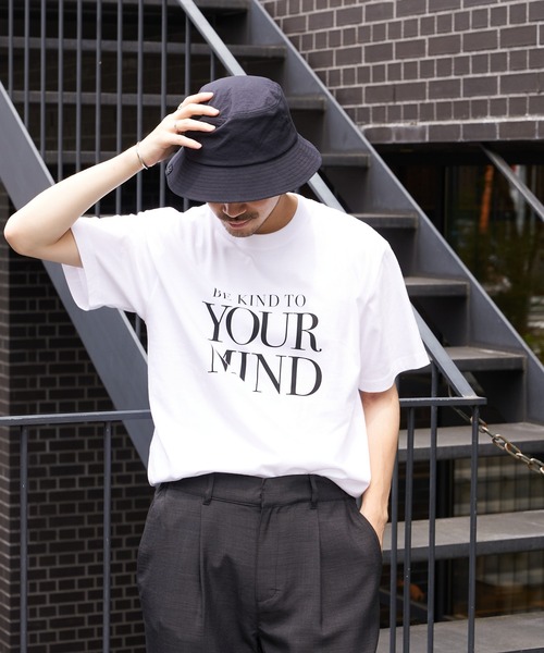 CIAOPANIC TYPY(チャオパニックティピー)の「YOURMINDプリントTee(Tシャツ/カットソー・メンズ・ホワイト/チャコールグレー・M/L)」の16枚目の写真