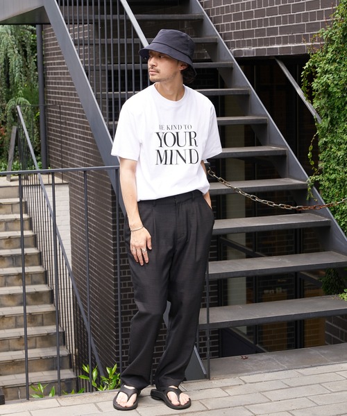 CIAOPANIC TYPY(チャオパニックティピー)の「YOURMINDプリントTee(Tシャツ/カットソー・メンズ・ホワイト/チャコールグレー・M/L)」の18枚目の写真