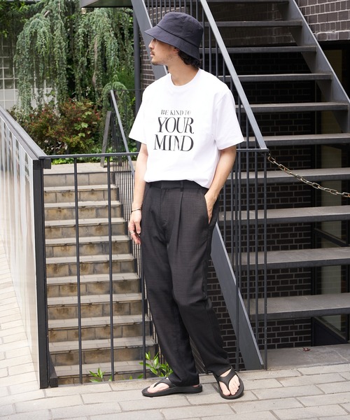 CIAOPANIC TYPY(チャオパニックティピー)の「YOURMINDプリントTee(Tシャツ/カットソー・メンズ・ホワイト/チャコールグレー・M/L)」の19枚目の写真