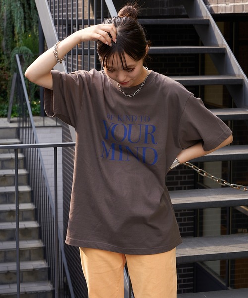 CIAOPANIC TYPY(チャオパニックティピー)の「YOURMINDプリントTee(Tシャツ/カットソー・メンズ・ホワイト/チャコールグレー・M/L)」の21枚目の写真