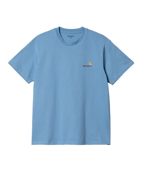 Carhartt WIP(カーハートダブリューアイピー)の「【Carhartt WIP】S/S AMERICAN SCRIPT(Tシャツ/カットソー・メンズ・ブラック/グリーン/ホワイト/サックスブルー/ブルーグリーン/パープル/ブラウン/ベージュ/ヘザーグレー/ブルー・MEDIUM/LARGE/X-LARGE)」の12枚目の写真
