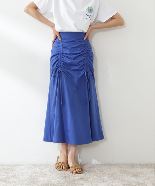 N.（N. Natural Beauty Basic）（エヌエヌナチュラルビューティーベーシック）の「◆ギャザーアップマーメイドスカート（スカート・レディース・クリーム/ブルー/レッド・MEDIUM）」の10枚目の写真