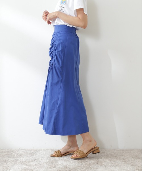 N.（N. Natural Beauty Basic）（エヌエヌナチュラルビューティーベーシック）の「◆ギャザーアップマーメイドスカート（スカート・レディース・クリーム/ブルー/レッド・MEDIUM）」の15枚目の写真