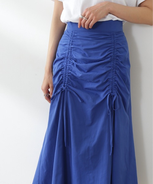 N.（N. Natural Beauty Basic）（エヌエヌナチュラルビューティーベーシック）の「◆ギャザーアップマーメイドスカート（スカート・レディース・クリーム/ブルー/レッド・MEDIUM）」の17枚目の写真