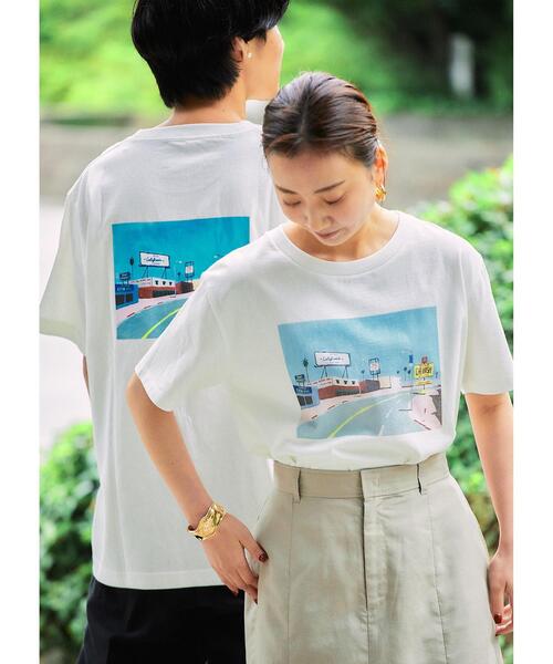 green label relaxing（グリーンレーベルリラクシング）の「【別注】＜Tatsumi Naoさんコラボ＞ LA イラスト プリント 半袖 Tシャツ（Tシャツ/カットソー・レディース・その他1/その他3/その他2・FREE）」の4枚目の写真