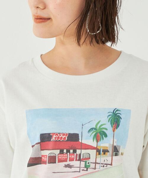 green label relaxing（グリーンレーベルリラクシング）の「【別注】＜Tatsumi Naoさんコラボ＞ LA イラスト プリント 半袖 Tシャツ（Tシャツ/カットソー・レディース・その他1/その他3/その他2・FREE）」の14枚目の写真