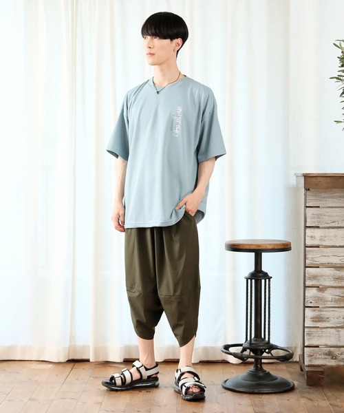 TopIsm(トップイズム)の「【2022】接触冷感 撥水加工 サルエルワイドパンツ(その他パンツ・メンズ・ベージュ/カーキ/ブラック・LL/L/M)」の8枚目の写真