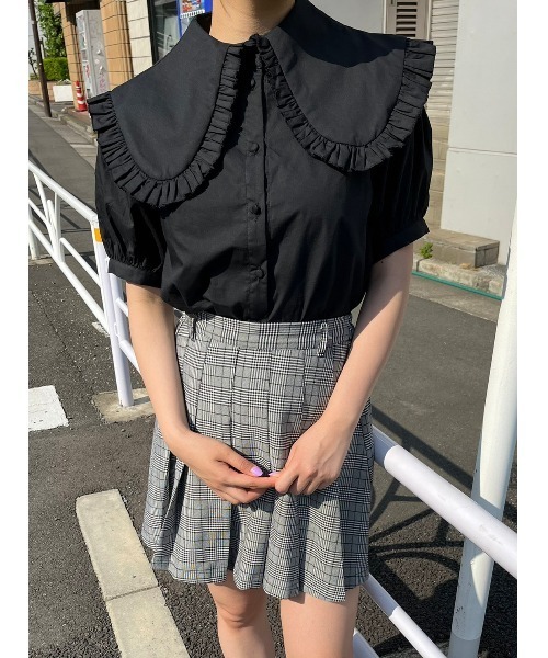 WC（ダブル シー）の「フリルカラーボリュームブラウス（シャツ/ブラウス・レディース・ホワイト/ブラック・FREE）」の19枚目の写真