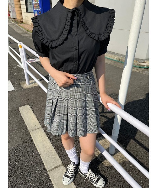 WC（ダブル シー）の「フリルカラーボリュームブラウス（シャツ/ブラウス・レディース・ホワイト/ブラック・FREE）」の16枚目の写真