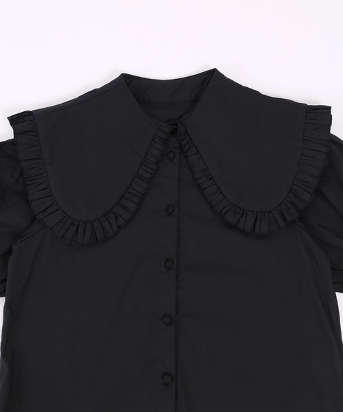 WC（ダブル シー）の「フリルカラーボリュームブラウス（シャツ/ブラウス・レディース・ホワイト/ブラック・FREE）」の15枚目の写真