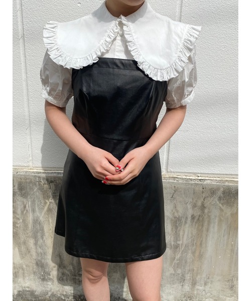 WC（ダブル シー）の「フリルカラーボリュームブラウス（シャツ/ブラウス・レディース・ホワイト/ブラック・FREE）」の4枚目の写真