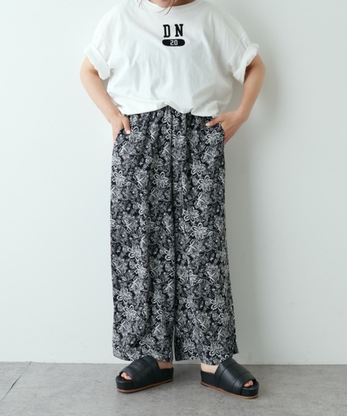 PUAL CE CIN（ピュアルセシン）の「【WEB限定】花柄プリントワイド