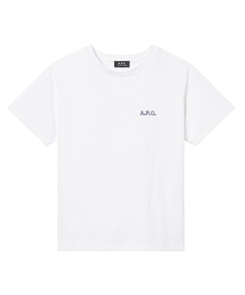 A.P.C.（アーペーセー）の「JERSEY COLORIS  /22AC /JPS（Tシャツ/カットソー・レディース・グリーン/バイオレット・M/S/L）」の2枚目の写真
