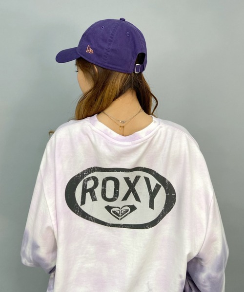 ROXY（ロキシー）の「ROXY/ロキシー   ビッグシルエット/オーバーサイズ/無地/タイダイ柄バックプリントスウェット   RLT224031（スウェット・レディース・マルチ/その他/ホワイト・M/L）」の2枚目の写真
