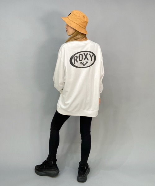 ROXY（ロキシー）の「ROXY/ロキシー   ビッグシルエット/オーバーサイズ/無地/タイダイ柄バックプリントスウェット   RLT224031（スウェット・レディース・マルチ/その他/ホワイト・M/L）」の6枚目の写真