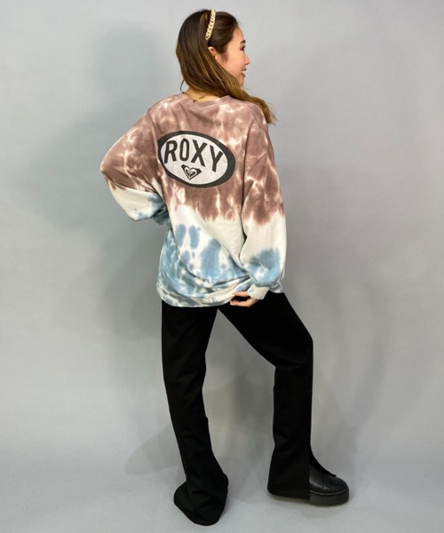ROXY（ロキシー）の「ROXY/ロキシー   ビッグシルエット/オーバーサイズ/無地/タイダイ柄バックプリントスウェット   RLT224031（スウェット・レディース・マルチ/その他/ホワイト・M/L）」の12枚目の写真