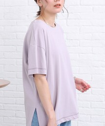 SHOO・LA・RUE | 【SHOO ICE/綿100%】ひんやりタッチスリットTシャツ(Tシャツ/カットソー)