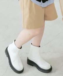 フェイクレザー トラックソールセンターシームブーツ