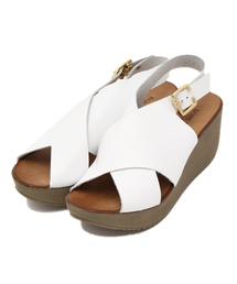 ROSE BUD | 【カタログ掲載】SG524 LEATHER BACK STRAP WEDGE SANDAL(サンダル)