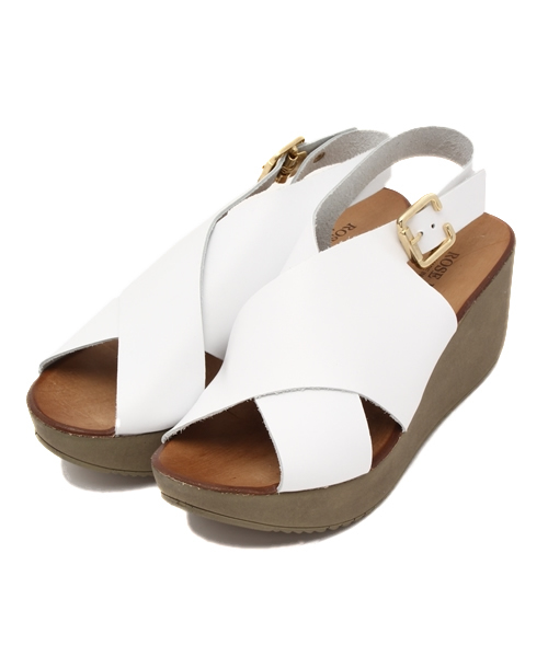 ROSE BUD(ローズバッド)の「【カタログ掲載】SG524 LEATHER BACK STRAP WEDGE SANDAL(サンダル・レディース・ブラック/ホワイト・37/39/36/35/38)」の2枚目の写真